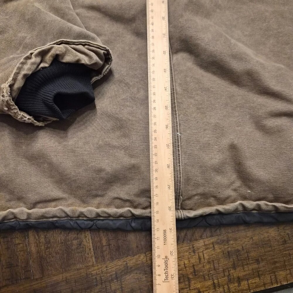 Vintage Carhartt C26 CHT Chore Coat Size 4XL Made In USA Duck Jacket Faded Brown - Picture 16 of 16